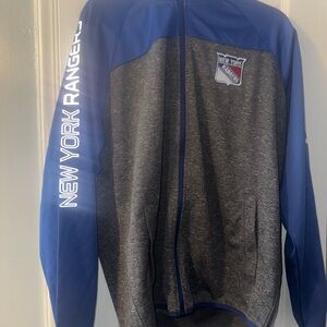 New York Rangers Blue and Gray Performance Jacket